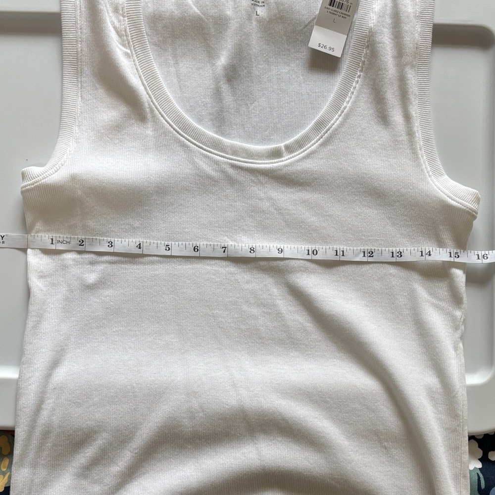 NWT LOFT Classic White Tank Top - Picture 5 of 5